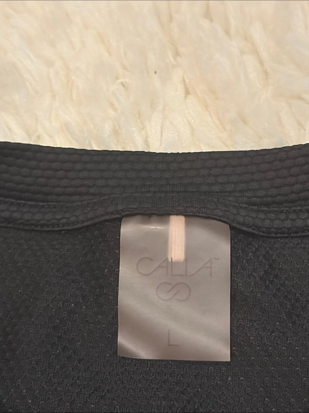 Calia Women’s Black Long-Sleeve Crewneck Shirt - Picture 2 of 2